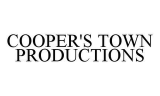 COOPER'S TOWN PRODUCTIONS