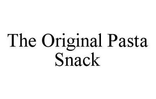 THE ORIGINAL PASTA SNACK