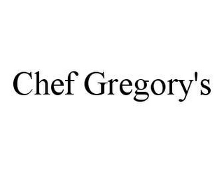 CHEF GREGORY'S