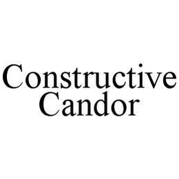 CONSTRUCTIVE CANDOR