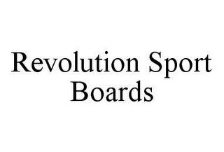 REVOLUTION SPORT BOARDS