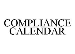 COMPLIANCE CALENDAR