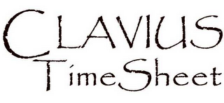 CLAVIUS TIMESHEET