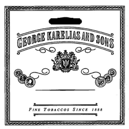 GEORGE KARELIAS AND SONS FINE TOBACCOS SINCE 1888