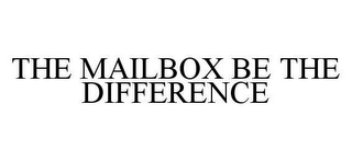 THE MAILBOX BE THE DIFFERENCE