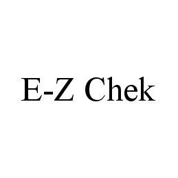 E-Z CHEK