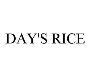 DAY'S RICE