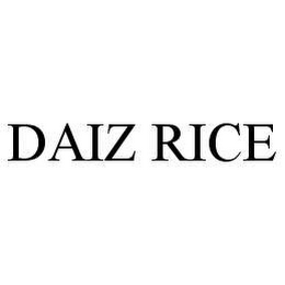 DAIZ RICE