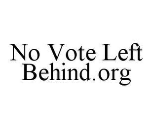NO VOTE LEFT BEHIND.ORG