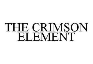 THE CRIMSON ELEMENT