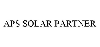 APS SOLAR PARTNER