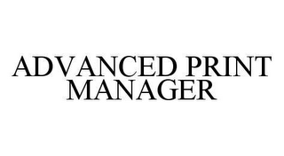 ADVANCED PRINT MANAGER