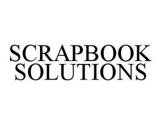 SCRAPBOOK SOLUTIONS