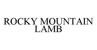 ROCKY MOUNTAIN LAMB