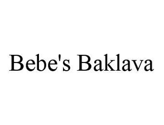 BEBE'S BAKLAVA