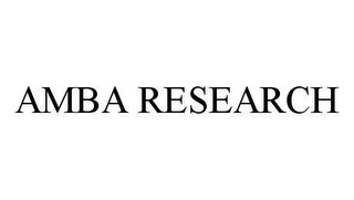 AMBA RESEARCH