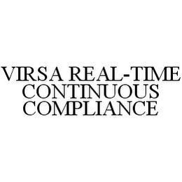 VIRSA REAL-TIME CONTINUOUS COMPLIANCE