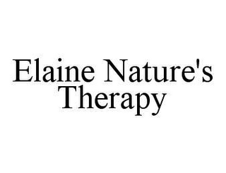 ELAINE NATURE'S THERAPY