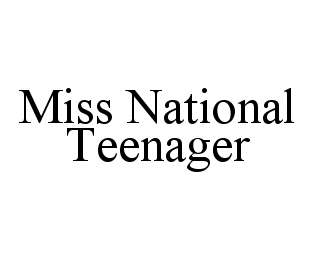 MISS NATIONAL TEENAGER