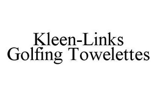 KLEEN-LINKS GOLFING TOWELETTES