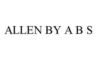 ALLEN BY A B S