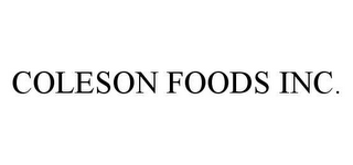 COLESON FOODS INC.