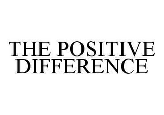 THE POSITIVE DIFFERENCE