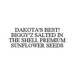 DAKOTA'S BEST! BIGGY'Z SALTED IN THE SHELL PREMIUM SUNFLOWER SEEDS