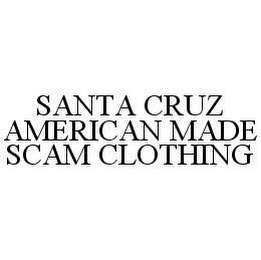 SANTA CRUZ AMERICAN MADE SCAM CLOTHING