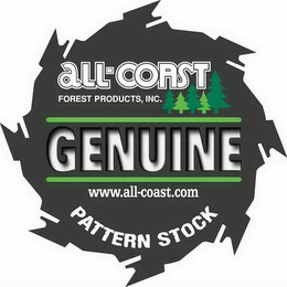 ALL-COAST FOREST PRODUCTS, INC. GENUINE WWW.ALL-COAST.COM PATTERN STOCK