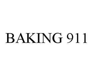 BAKING 911