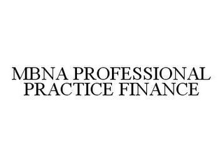 MBNA PROFESSIONAL PRACTICE FINANCE