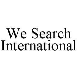 WE SEARCH INTERNATIONAL
