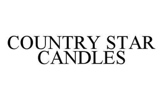 COUNTRY STAR CANDLES