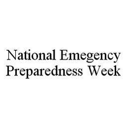 NATIONAL EMEGENCY PREPAREDNESS WEEK