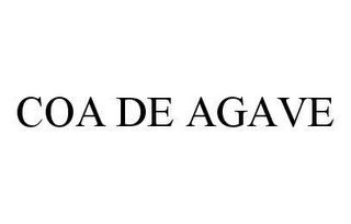 COA DE AGAVE