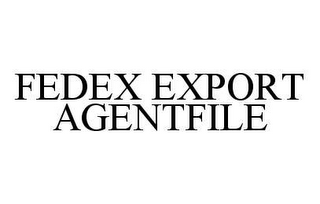 FEDEX EXPORT AGENTFILE