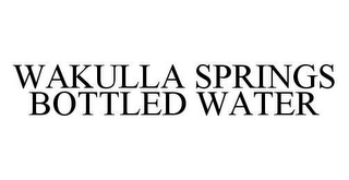 WAKULLA SPRINGS BOTTLED WATER