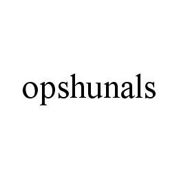 OPSHUNALS