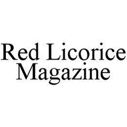 RED LICORICE MAGAZINE