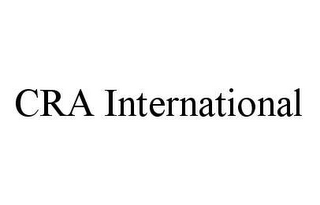 CRA INTERNATIONAL