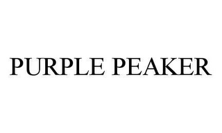 PURPLE PEAKER