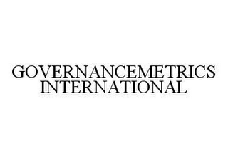 GOVERNANCEMETRICS INTERNATIONAL