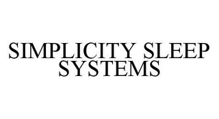 SIMPLICITY SLEEP SYSTEMS