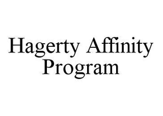 HAGERTY AFFINITY PROGRAM