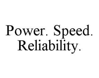 POWER. SPEED. RELIABILITY.