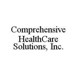 COMPREHENSIVE HEALTHCARE SOLUTIONS, INC.