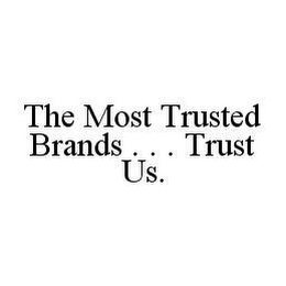 THE MOST TRUSTED BRANDS . . . TRUST US.