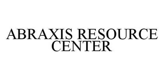 ABRAXIS RESOURCE CENTER