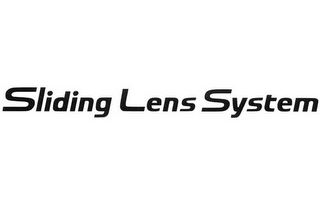 SLIDING LENS SYSTEM